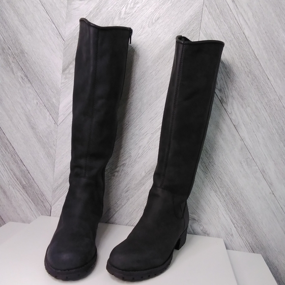 Clark's Collection Women's Tall Knee-high Riding Leather Zip Boots Sz: 6.5 Black - Picture 7 of 10